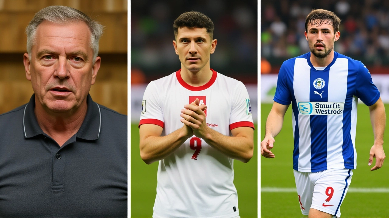 James Carragher swaps shirt with Lewandowski after Malta debut